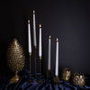Candle Holder H 12" x Dia 2.25" Old Brass