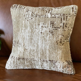 Vintage Turkish Rug Pillow - Taj