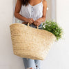 Moroccan Farmers Shopping Basket - Straw