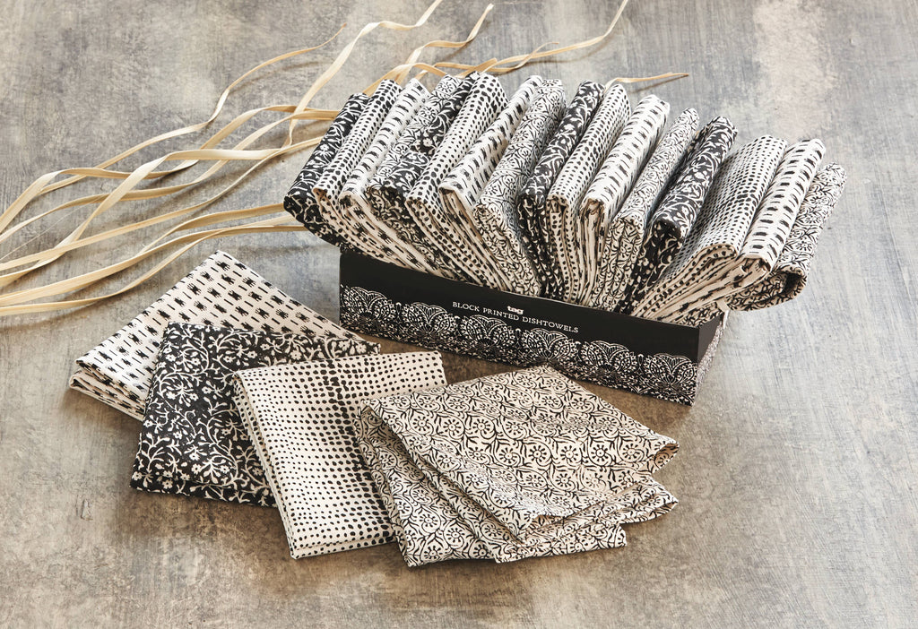 Khilana Dishtowel - Black & Multi