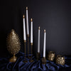 Candle Holder H 12" x Dia 2.25" Old Brass
