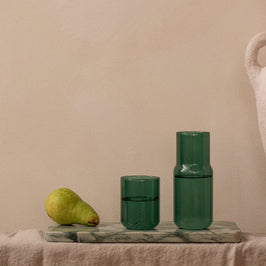 Tinted Glass Carafe - Forest