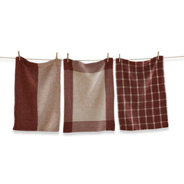 Mae Waffle Weave Dishtowel - Brick - Each Sold Separately