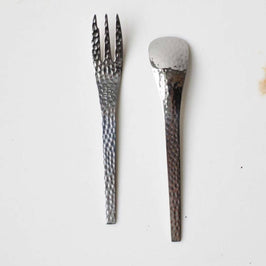 Hammer Dessert Spoon and Fork