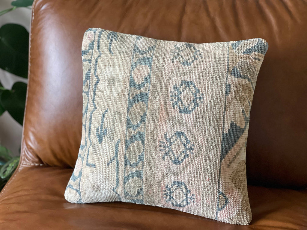 Zehra |  16' 
Vintage Turkish Rug Pillow