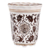 Jasmine Brown and White Ceramic Scented Candle