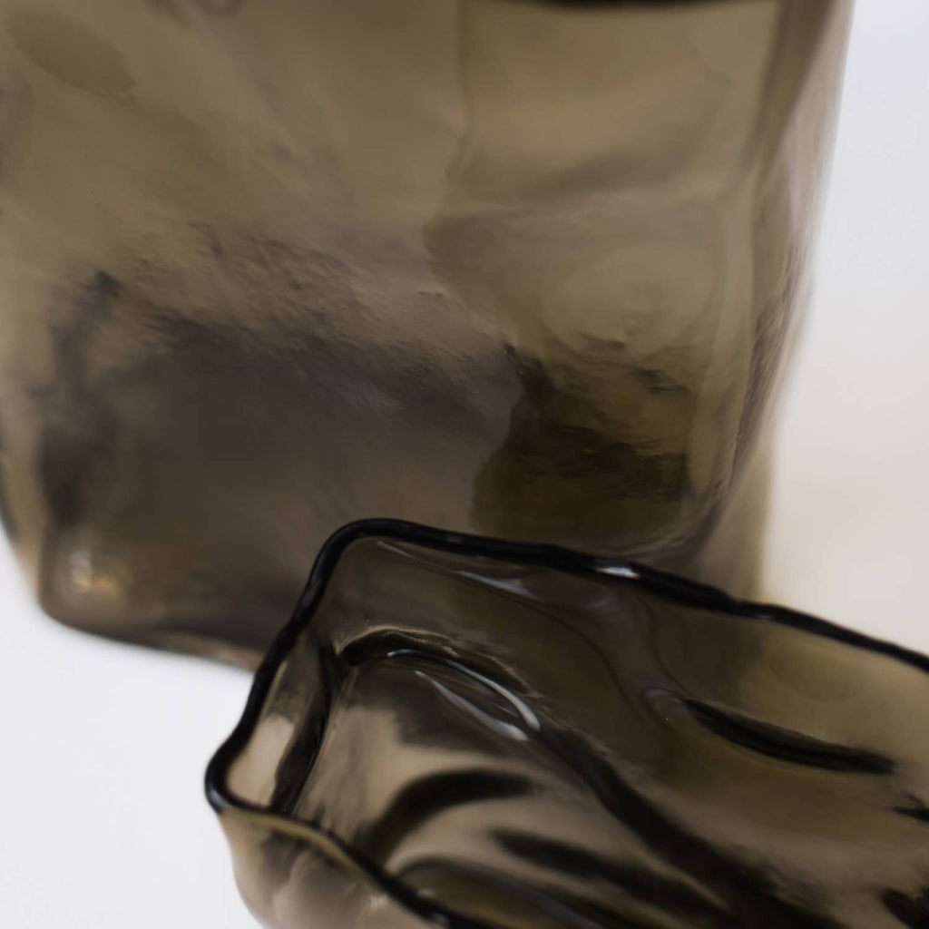 Meadows Brown Handblown Vase - Small