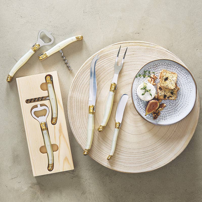 Cheese Knife Set - Set of 3 - Pearl