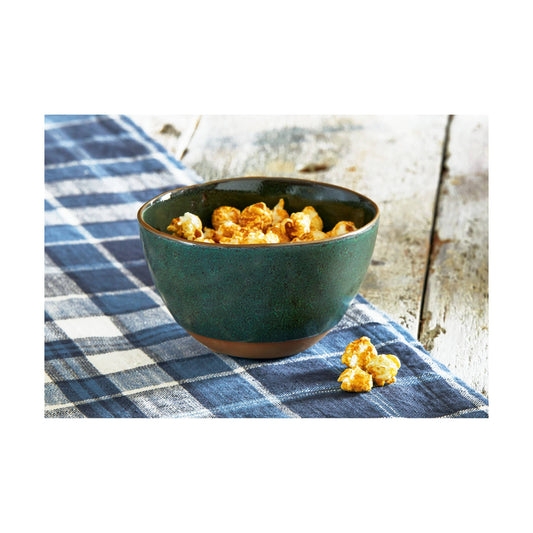 Deep Forest Matte Glaze Bowl - Dark Green
