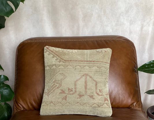 Vintage Turkish Rug Pillow - Miray