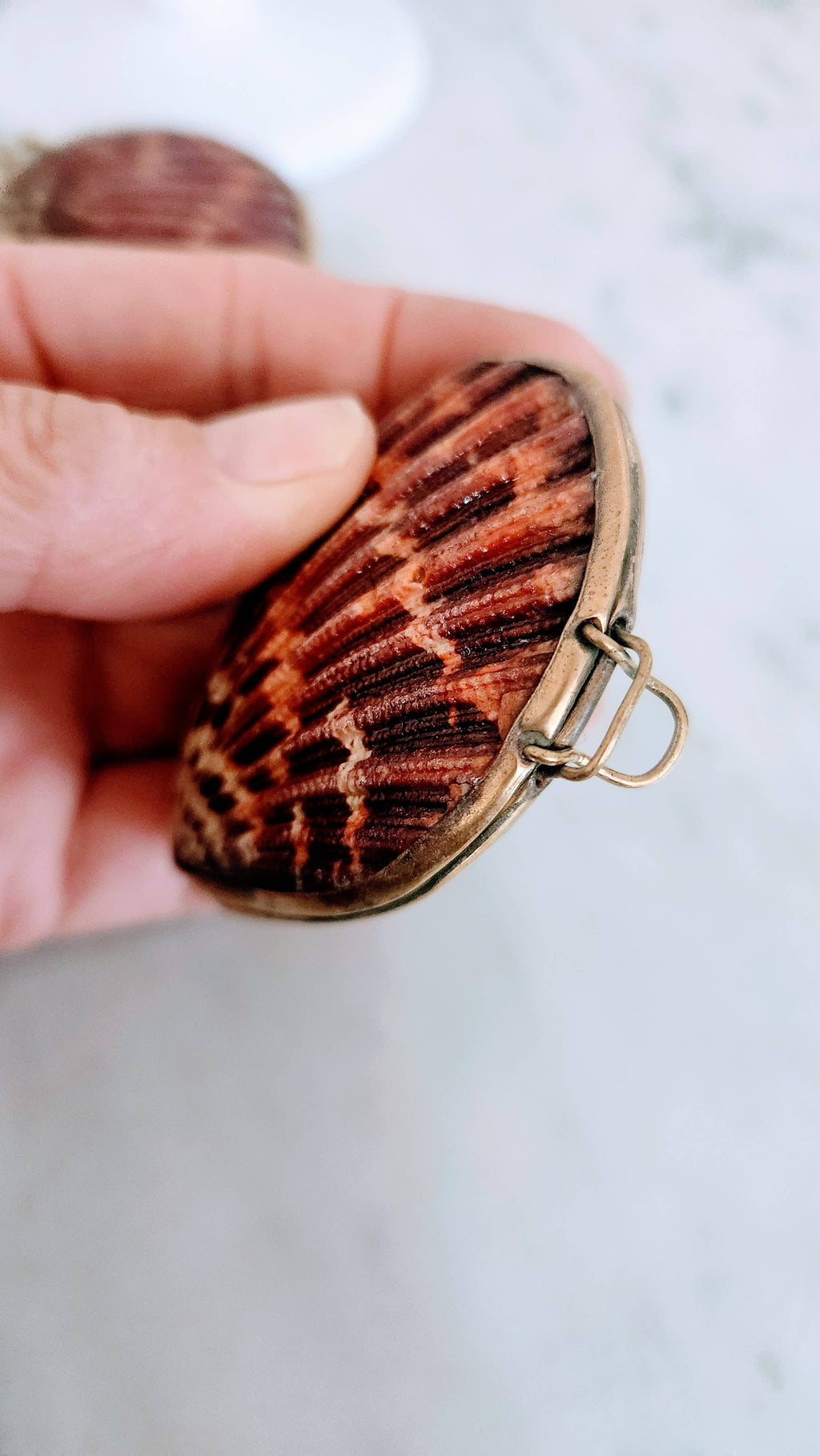Pink Pectin Scallop Trinket Box