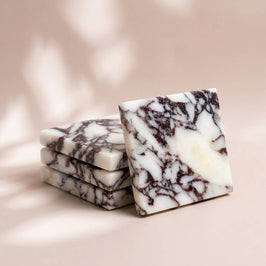 Natural Stone Drink Coasters | 4x4"