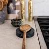 Turned Emerald Green Marble Round Spoon Rest