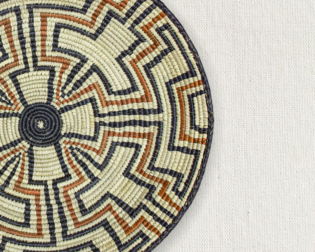 Handwoven Arrow Point Bowl Basket
