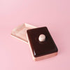 Artisanal Ceramic Butter Dish – Pink & Brown / CHOCOLATE