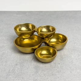 Gold 5-Cluster Bowl
