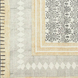 Diamonds & Flowers Area Rug - Marigold Market