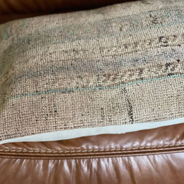 Pastel Vintage Turkish Rug Pillow - Aysu
