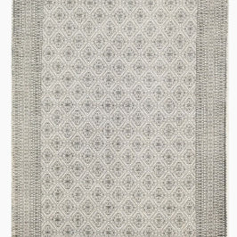 Jaali Hand Printed Hand Knotted Rug