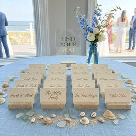 Small Travertine Marble Card Holder Wedding Place Card Stand