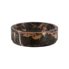 Platanus Collection Black & Gold Marble 8" Honed Finish