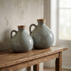 Ceramic Jug Vase, Vintage Style, Blue Grey - Delphi