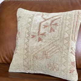 Vintage Turkish Rug Pillow -  Miray