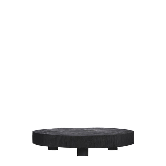Large Bink Wood Black Pedestal 11.8"