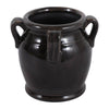 Black Ceramic Pen Holder w/ Handles