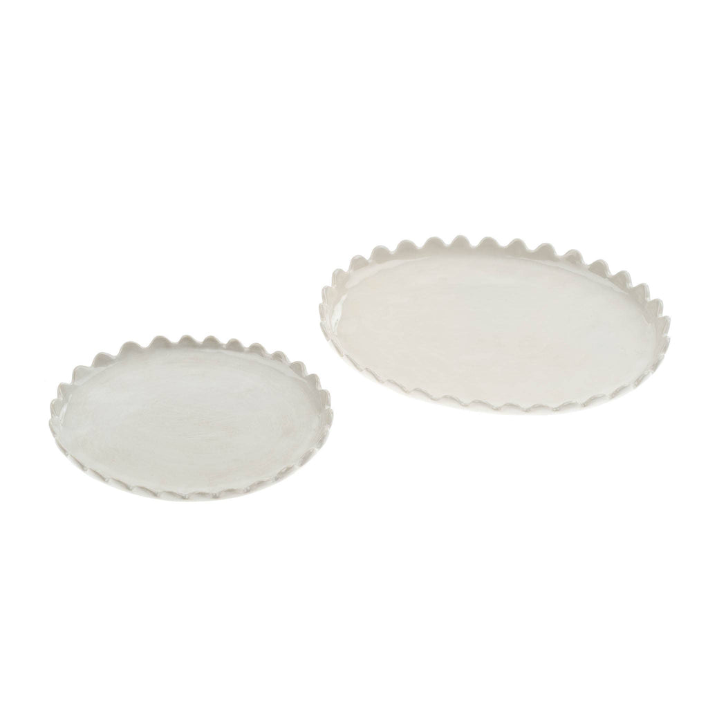 Scalloped Oval Plate - Large