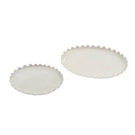 Scalloped Oval Plate - Large