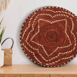 Fiery Star Flat Basket