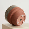 Ceramic Planter Pot, Two-Tone with Drainage - Freya