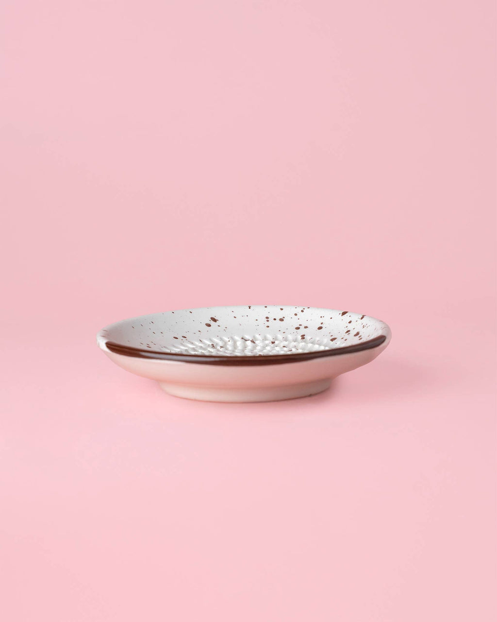 Small Ceramic Grater Plate - Brown