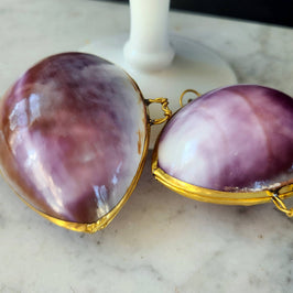 Purple Cowrie Trinket Pill Box, Coin Purse