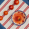 Medium Ceramic Grater Plate - Red & Blue