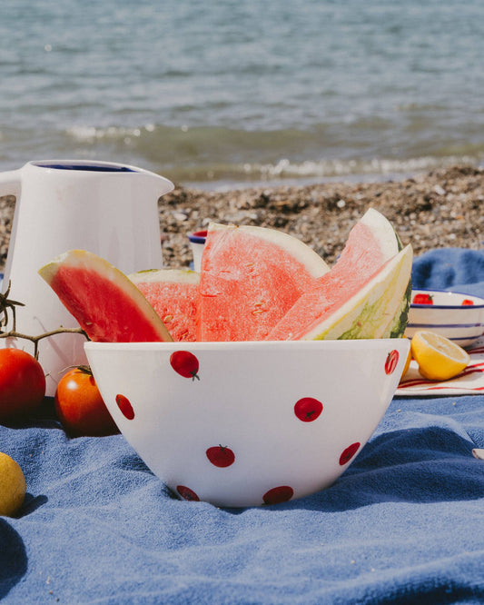 Ceramic Salad Bowl - With fruits