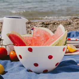 Ceramic Salad Bowl - With fruits