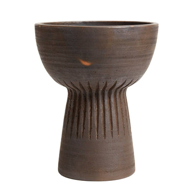 Bowl Fire L - Brown / Black Terracotta - Indonesia