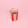 Artisanal Ceramic Mug Sweetheart Stripes Pottery Cup 250ml