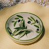 Ceramic Garlic Grater Plate - Medium Green - Olive