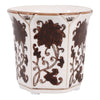 Lavender Verbena Brown Ceramic Fluted Scented Candle