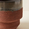 Ceramic Planter Pot, Two-Tone with Drainage - Freya