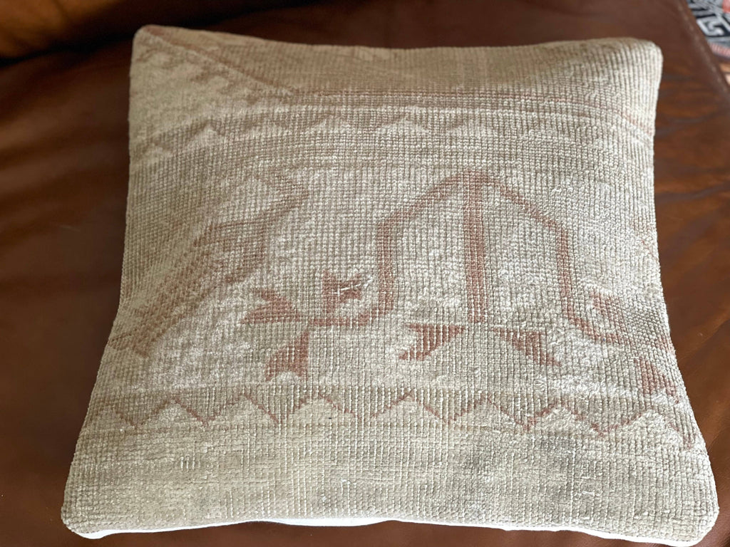 Vintage Turkish Rug Pillow |  Miray 16’