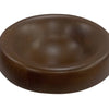 Sm Round Turned Serving Bowl Dark Walnut Dia 9.84"