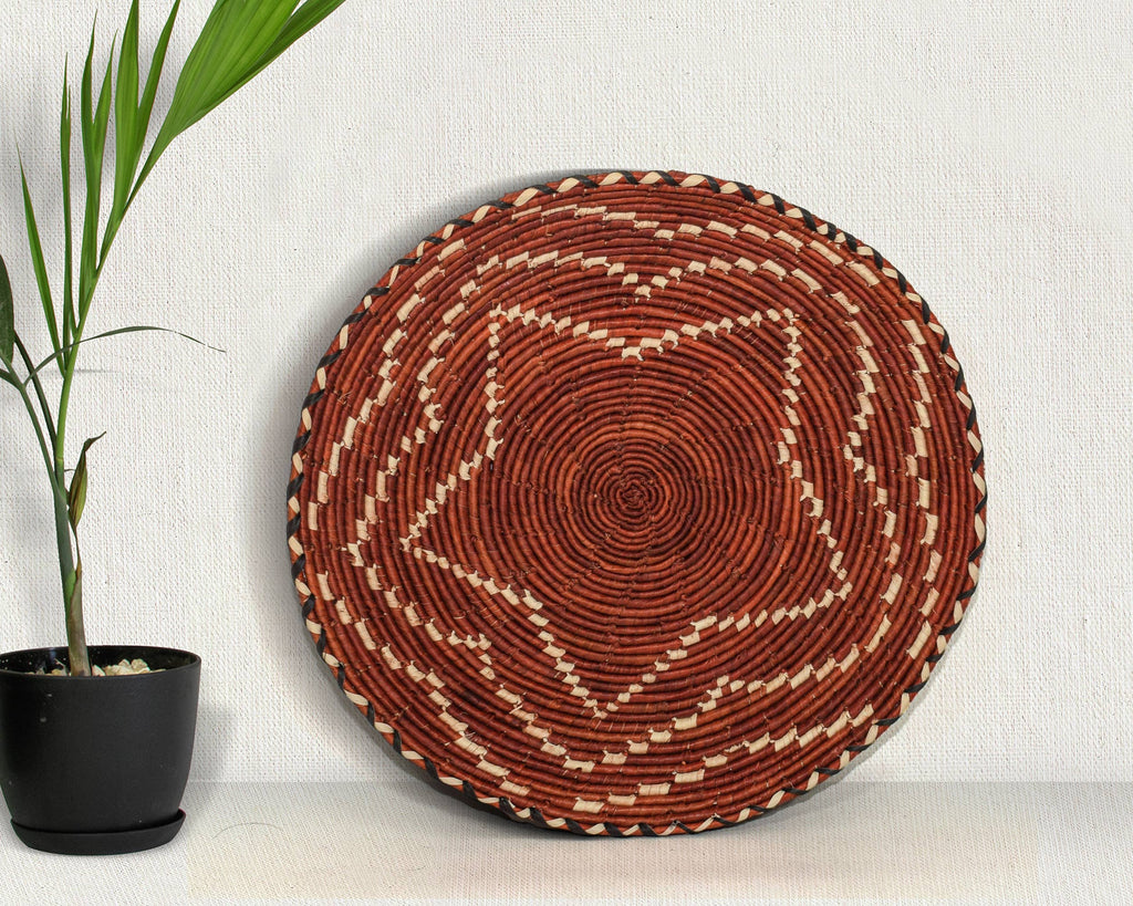 Fiery Star Flat Basket