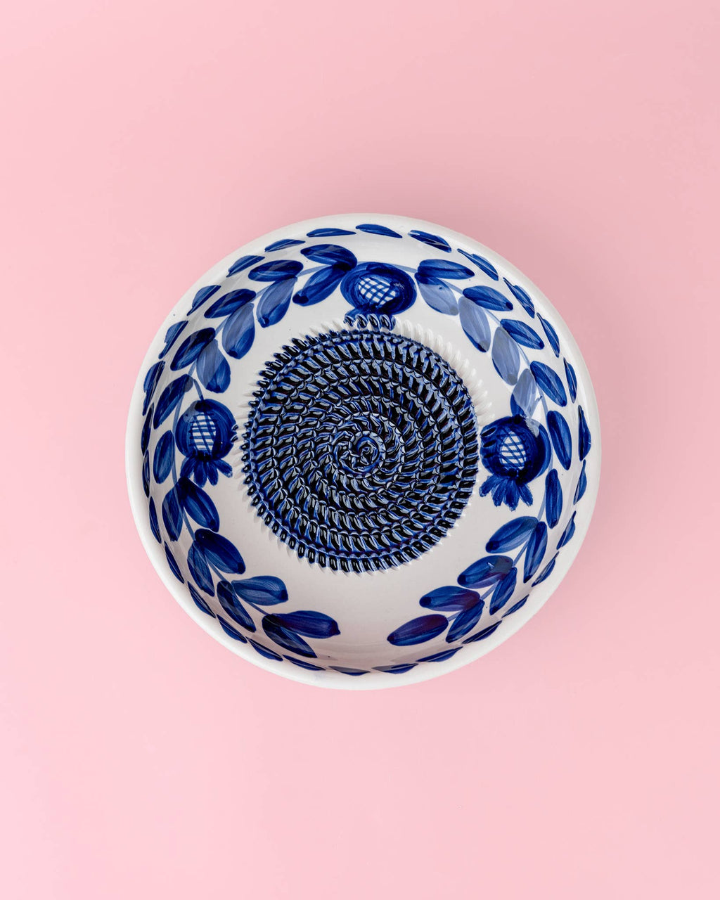Blue Ceramic Garlic Grater Plate – Traditional Nerja