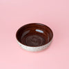 Garlic Grater Plate - Medium Ceramic - Brownie