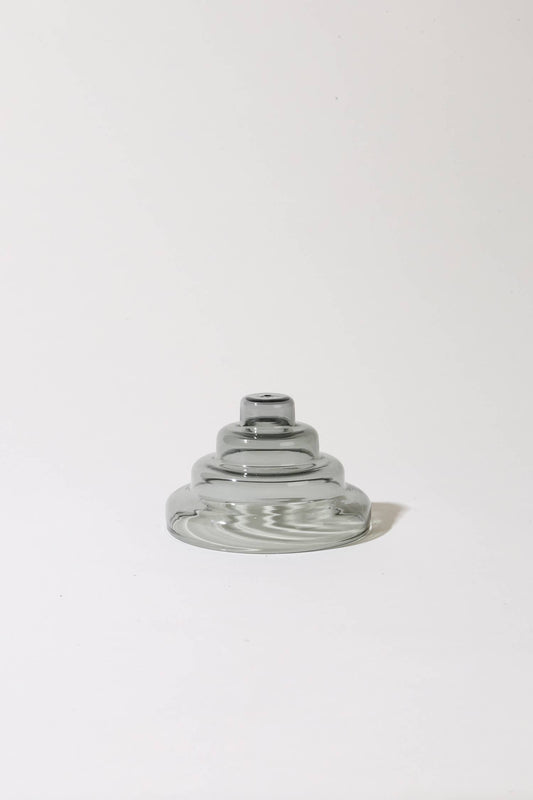 Glass Meso Incense Holder - Gray