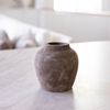 Hugo Grey Wash Round Vase Small
